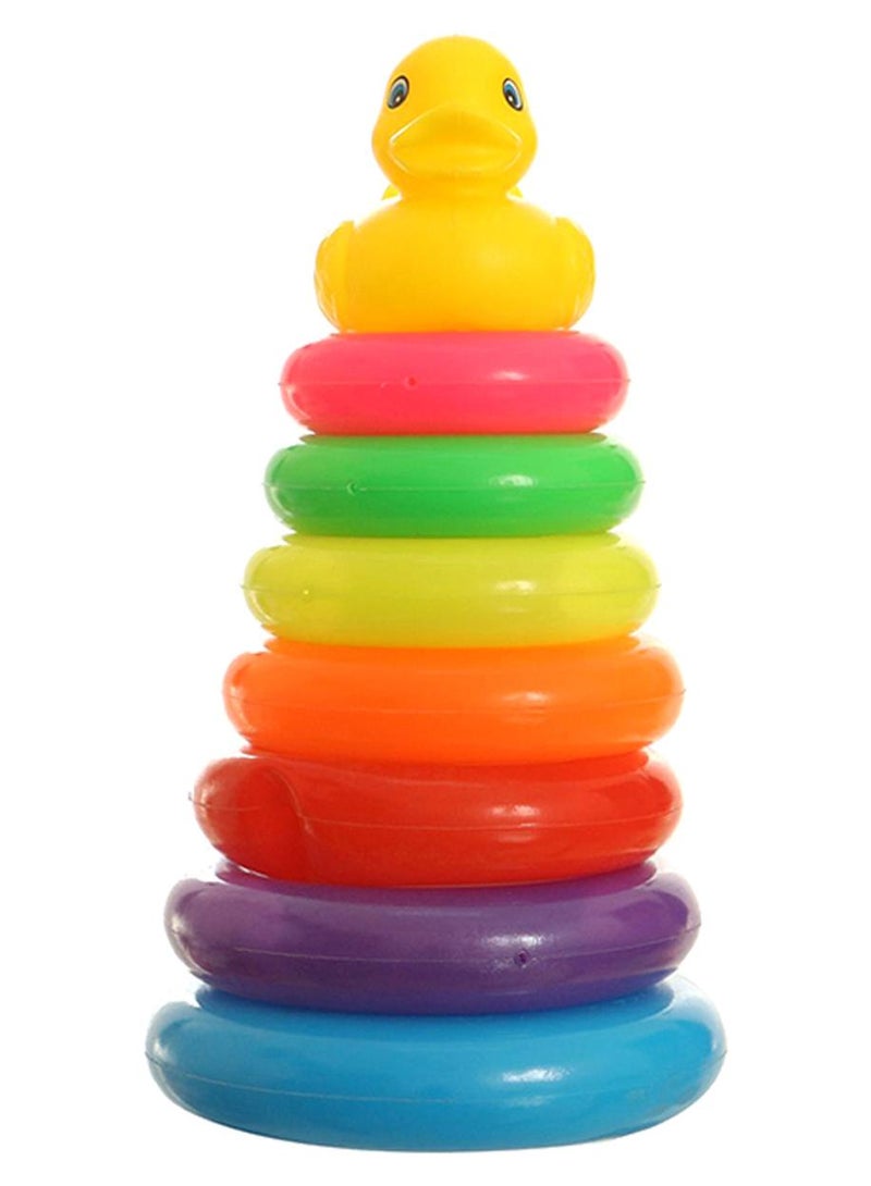 7-Piece Stacking Ring With Duck Toy - Image 1