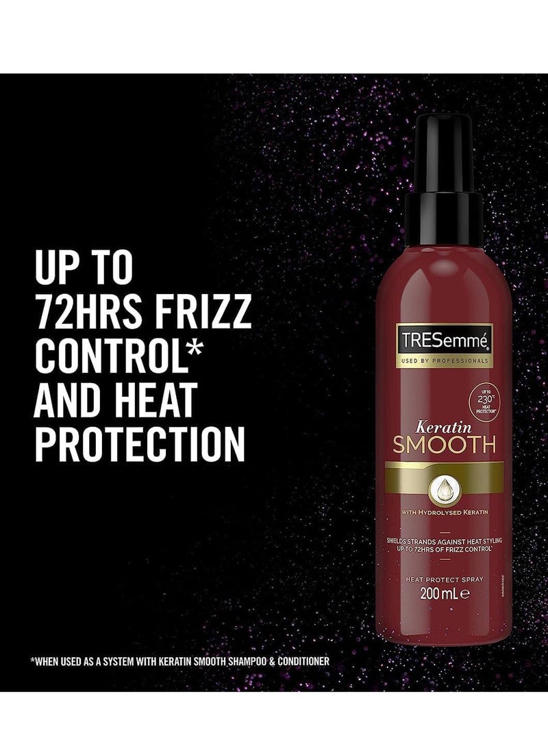 TRESemmé - TRESemmé Keratin Smooth Heat Protect Spray, 200ml - Image 1