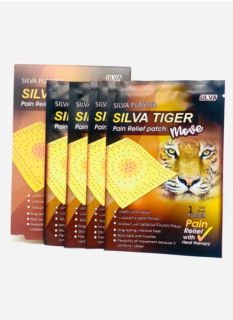 Silva Tiger Pain Relief Patch Move Long lasting Action 4- Patches