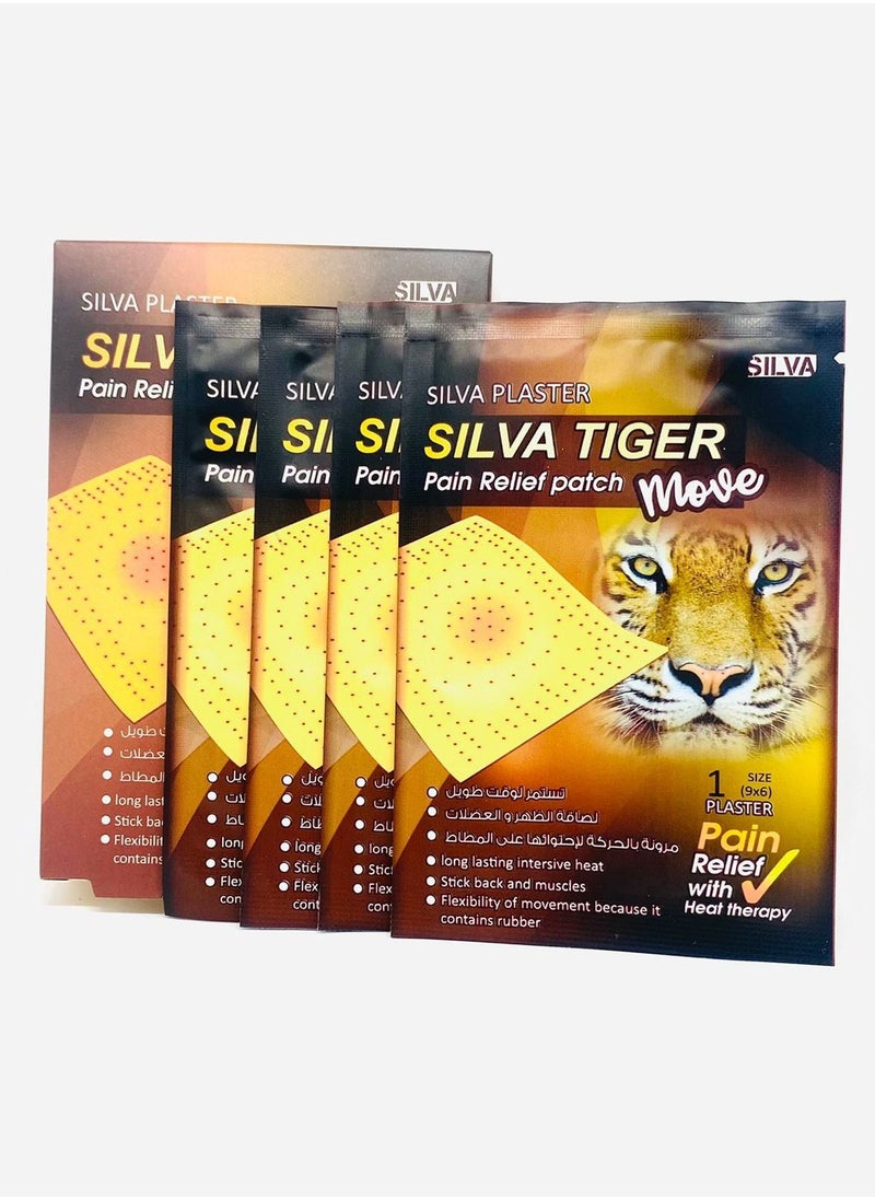 Silva Tiger Pain Relief Patch Move Long lasting Action 4- Patches
