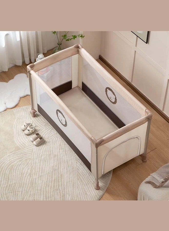 WEMART 2 In 1 Baby Crib, Portable Playard, Foldable Travel Bed Playpen, Travel Crib Nursery Center for Infant with Comfortable Mattress and Carry Bag - Image 4