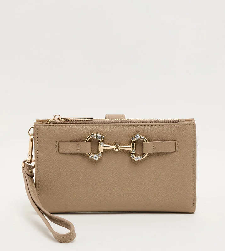 ان كلاين Akg5091 Dark Brown Women's Wristlet