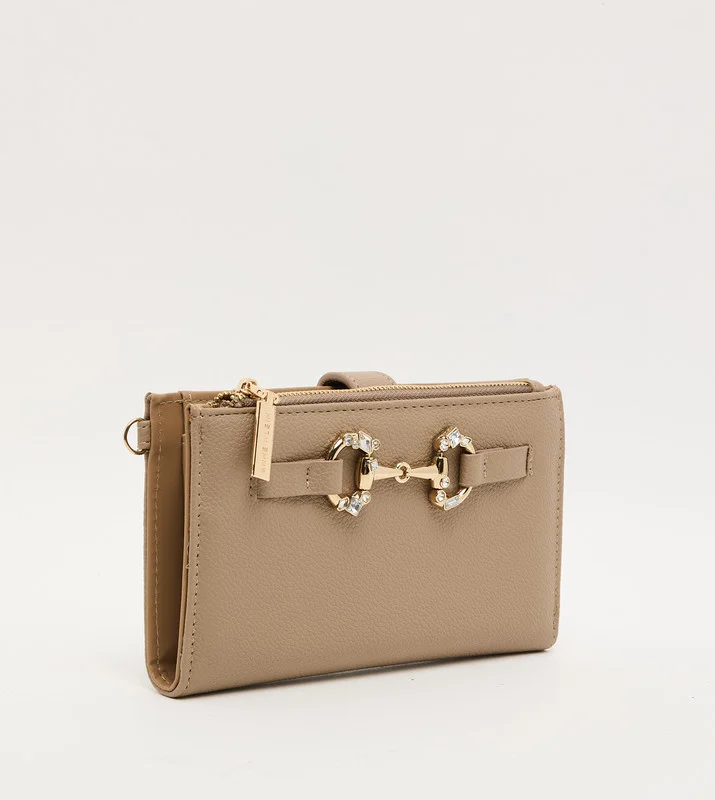 ان كلاين Akg5091 Dark Brown Women's Wristlet