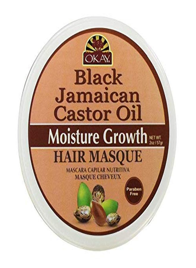 Black Jamaican Castor Oil Hair Masque | For All Hair Types & Textures | Prevent Damage For Maximum Growth | Moisturizes & Regrows Strong Hair | Free Of Parabens Silicones Sulfates | 2 Oz