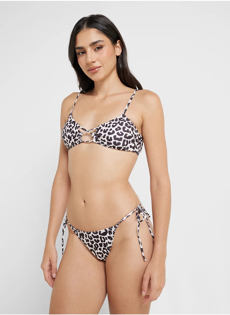 جينجر Leopard Print Bikini & Brief Set