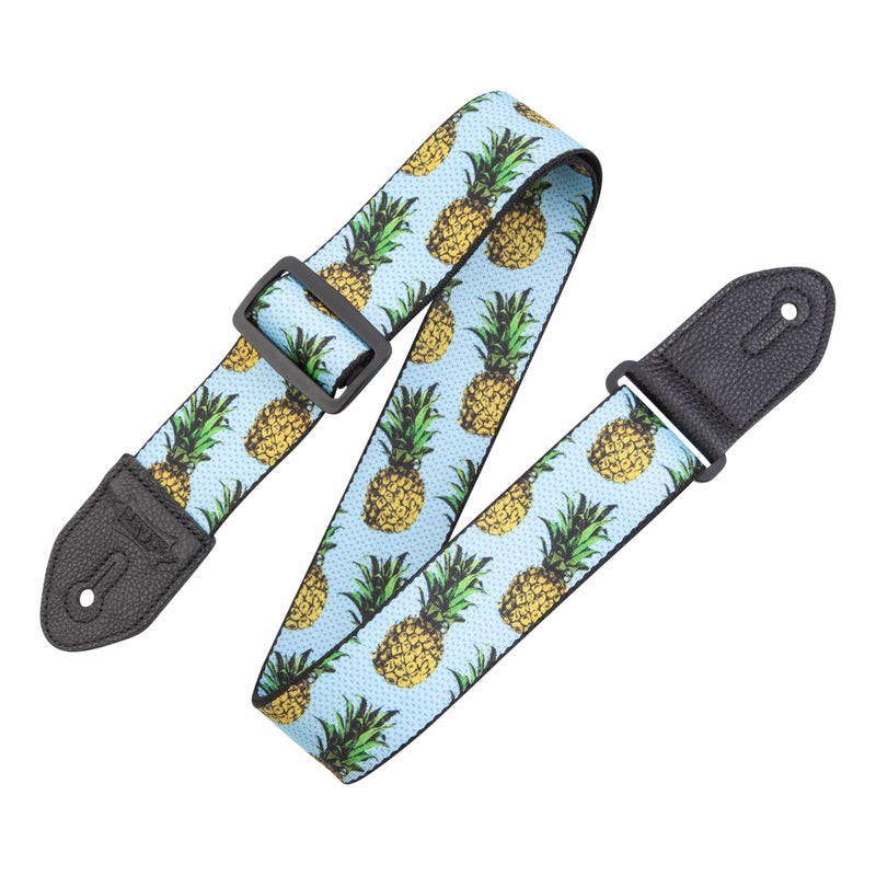 Levy's Leathers Fruit Salad Series 2" wide Polyester Guitar Strap; Pineapple (MP2FS-001) - Image 1