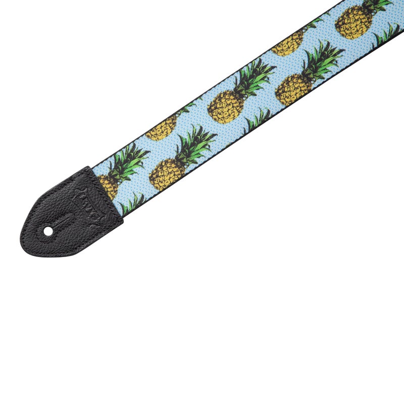 Levy's Leathers Fruit Salad Series 2" wide Polyester Guitar Strap; Pineapple (MP2FS-001) - Image 3
