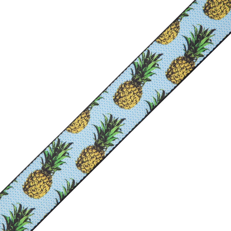 Levy's Leathers Fruit Salad Series 2" wide Polyester Guitar Strap; Pineapple (MP2FS-001) - Image 2