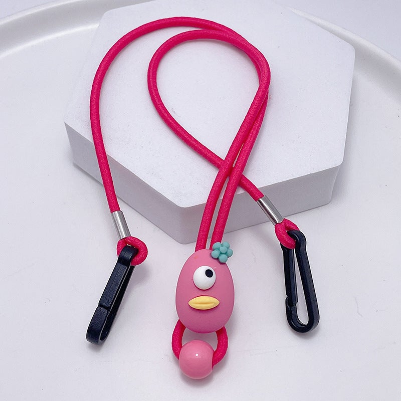 Cartoon Kids Mask Lanyard Adjustable Ear Saver 20# watermelon red monster - Image 1
