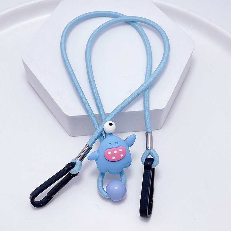 Cartoon Kids Mask Lanyard Adjustable Ear Saver 20# watermelon red monster - Image 4