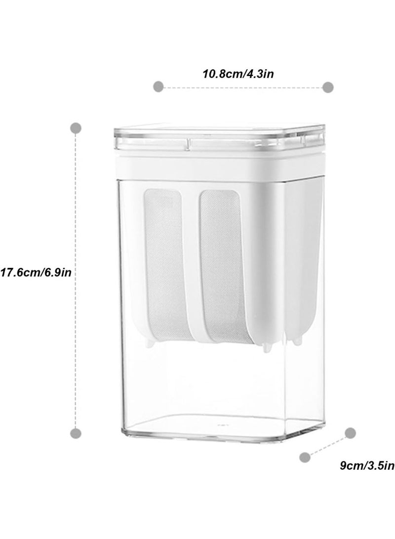 Yogurt Strainer, Large Capacity Greek Yogurt Filter Strainer AS PET Stainless Steel Greek Yogurt Maker with Ultra Fine Mesh for Home, Whey Separation Tool, Easy to Use - Image 2