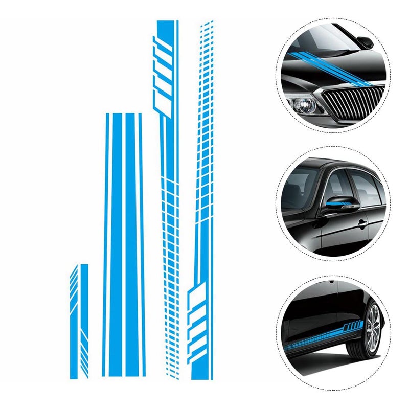5pcs Fashionable Car Sticker Car Body Side Stickers Rear View - Image 4