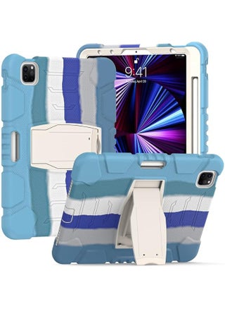 Samsung Tab S6 T860 T865 With Support Durable Hybrid Shock Resistant Three Layer Silicone Protective Case For Kids Tablet Light Blue - pzsku/ZAE2A82F6045F710CBD8CZ/45/_/1727439919/7cae7971-9c13-4332-9843-54fdd8b0b994