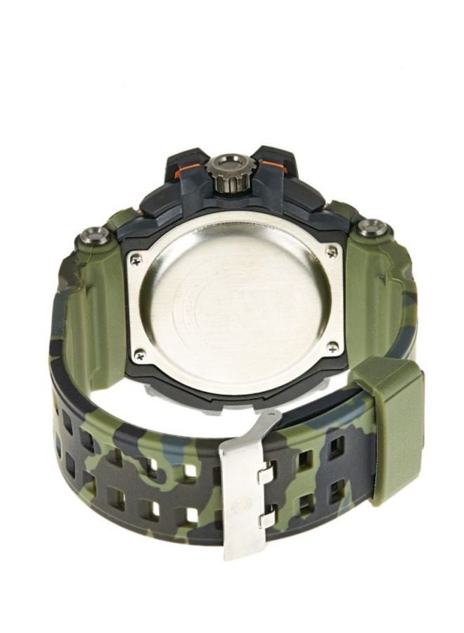 ASTRO Men Water Resistant Date Display Analog/Digital Wrist Watch A9818-PPHB - 47 mm - Green/Black - Image 2