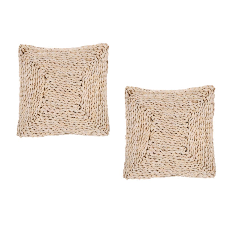 2pcs Woven Floor Pillow Sitting Cushion Japanese Style Thickened Room Floor Mat - Image 4