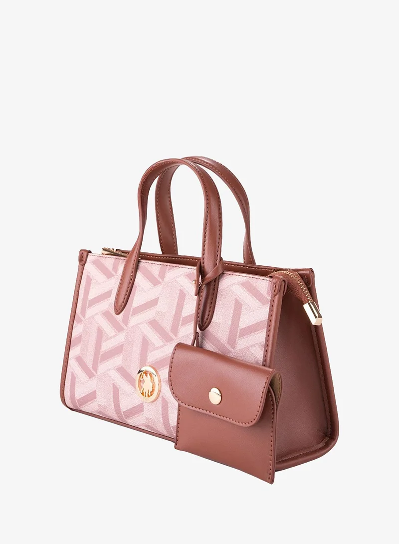 U.S. Polo Assn. LIGHT BROWN U.S. Polo Assn. Women's Shoulder Bag, Ladies Bag Crossbody Bag & Handbag for Ladies Travel Bag for Girls Brown for Women | Best Price UAE