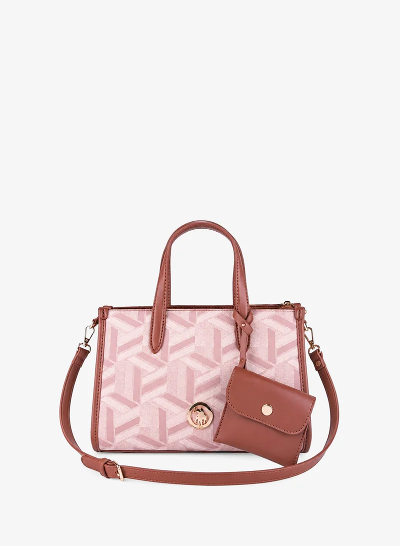 U.S. Polo Assn. Women's Shoulder Bag, Ladies Bag Crossbody Bag & Handbag for Ladies Travel Bag for Girls Brown