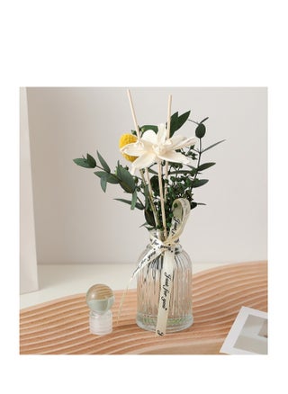 Flower Reed Diffuser Set Scent Diffuser With Sticks Home Fragrance Flower Diffuser For Home Office Bathroom Shelf Westin White Tea Fragrans Scent 120ml - pzsku/ZAE2AAED995738AEFC87BZ/45/1746532841/1ef41ba1-096d-4df0-aeb1-690a1650e1d1