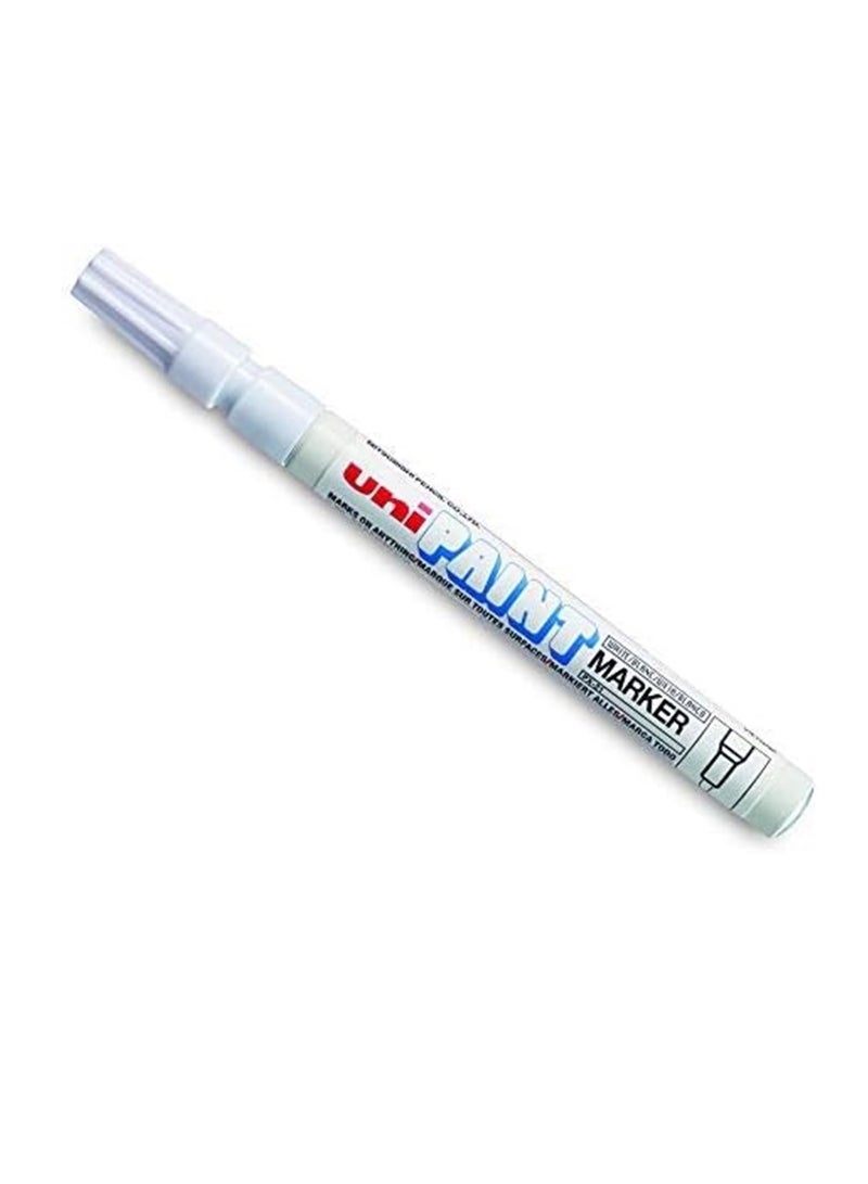 Uniball 1-Piece Fine Round Tip Paint Marker White Ink  - Image 2