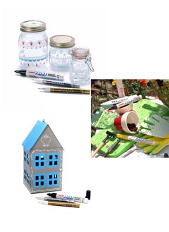 Uniball 1-Piece Fine Round Tip Paint Marker White Ink  - Image 4
