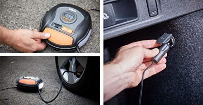 OSRAM Multi usage OSRAM TYREinflate 450, digital tire inflator, Auto-stop, Memory, LED light, Backlit Display, portable air compressor cars, small vans, Max 100 PSI /5.5 BAR, air pump inflates tires in 2.5 min Ready varied options - Image 5