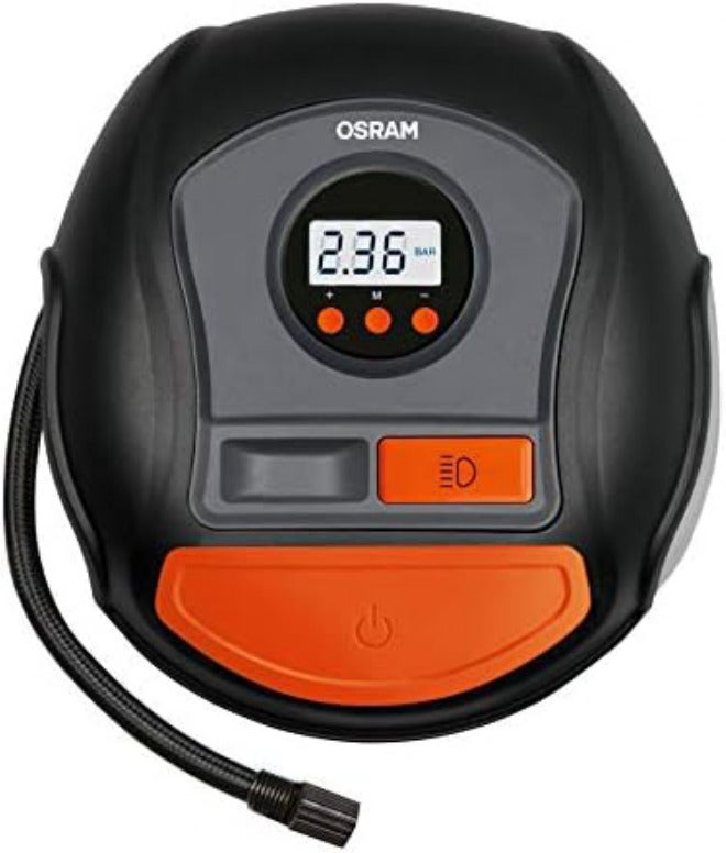 OSRAM Multi usage OSRAM TYREinflate 450, digital tire inflator, Auto-stop, Memory, LED light, Backlit Display, portable air compressor cars, small vans, Max 100 PSI /5.5 BAR, air pump inflates tires in 2.5 min Ready varied options - Image 2