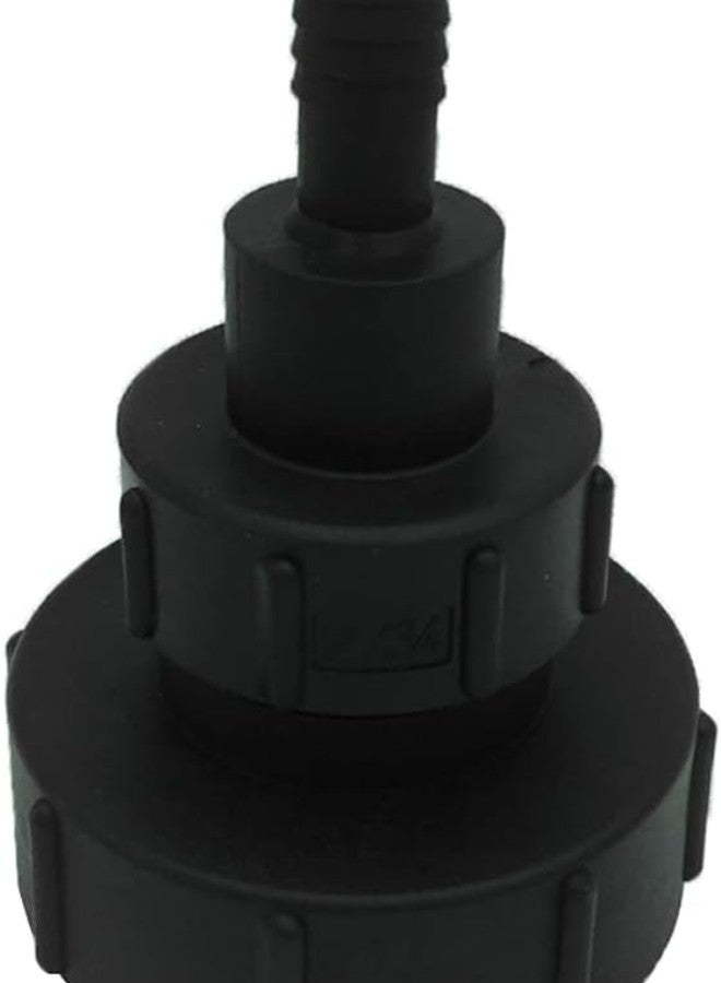 1000L IBC Drain Adapter Hose Tail Fitting DN80/3/95mm To 20/25/32/40/50mm - 20mm  - Image 1