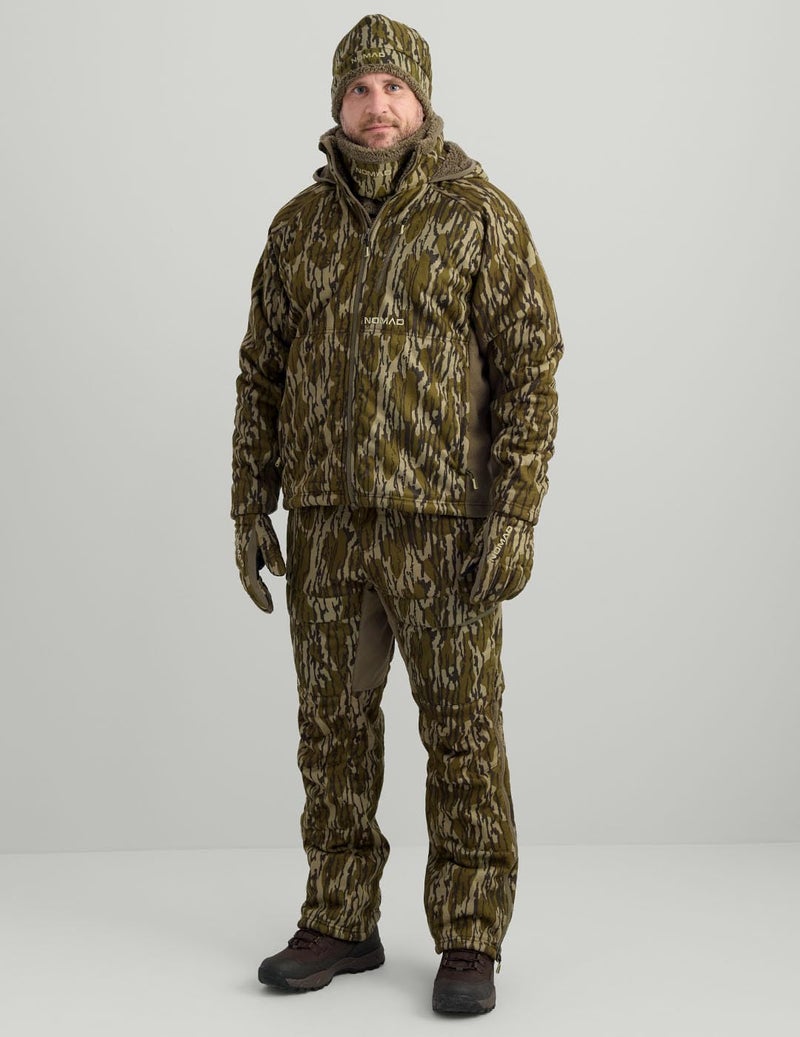 Nomad Mens Harvester VX3 Jacket - Insulated, Wind-Resistant, and Quiet Hunting Jacket for Cold-Weather Performance, Mossy Oak Bottomland Camo, Large - Image 2