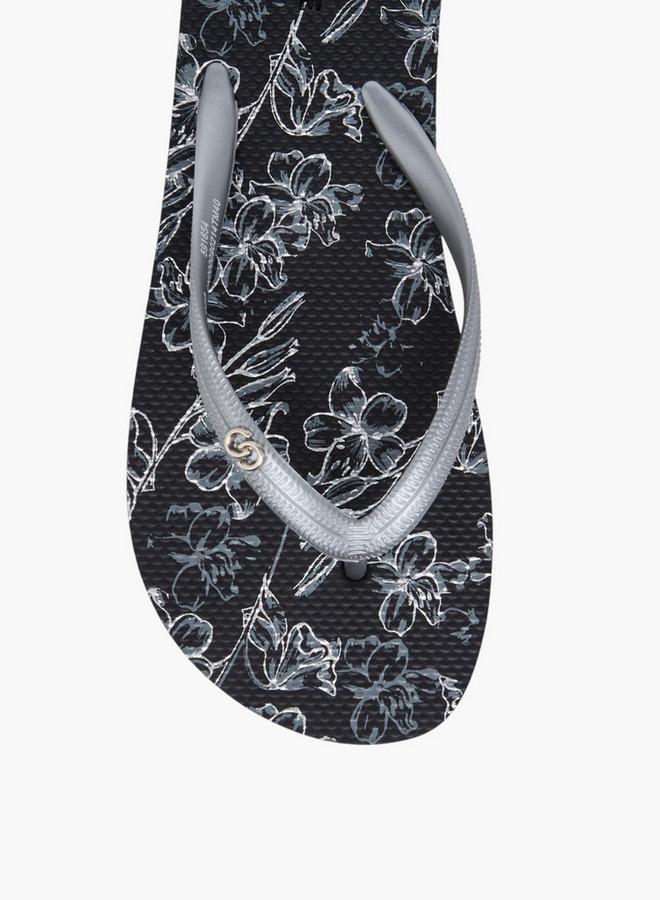 Celeste Women Floral Print Flip-Flops - Image 3