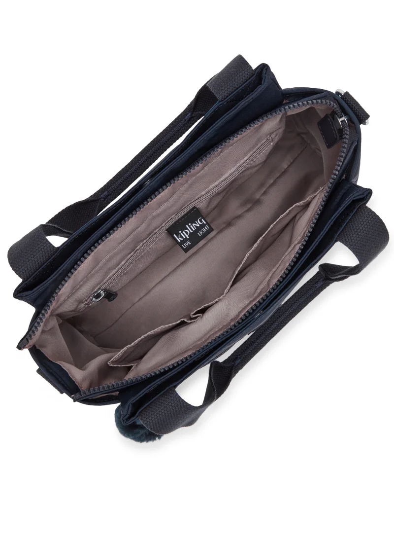 Kipling Elysia M Medium Shoulder bag with Removable Strap Blue Bleu 2