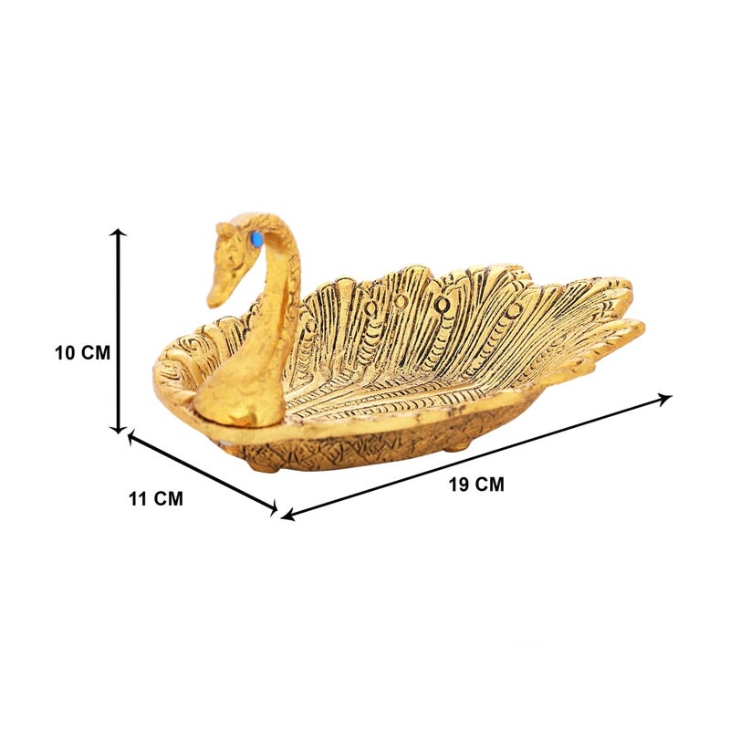 N/M NM Aluminium Duck Shape Serving Platter Golden Finish 1 Piece - Image 4