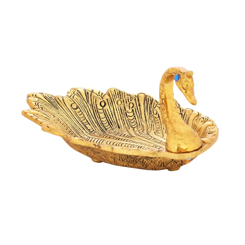 N/M NM Aluminium Duck Shape Serving Platter Golden Finish 1 Piece - Image 1