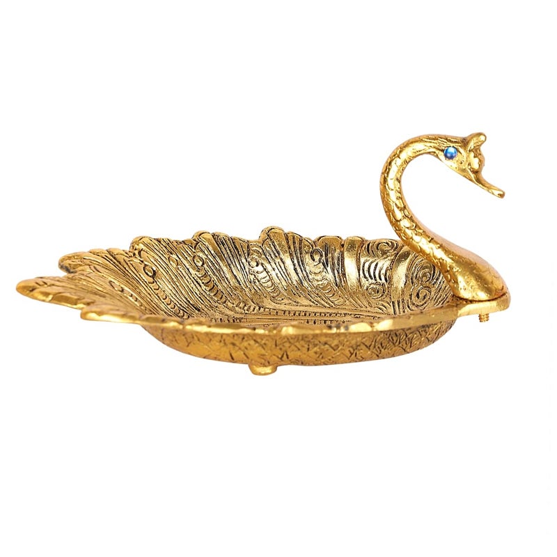 N/M NM Aluminium Duck Shape Serving Platter Golden Finish 1 Piece - Image 5