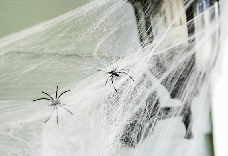 Ciao All user affordable trusted quality 31462 Cobweb Decoration, White, Black, 500 g Multi-category warehouse equip - Image 2
