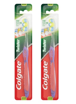 Pack Of 2 Colgate Twister Toothbrush Medium Multi Colour - pzsku/ZAE2AD25B5554DA83BFCDZ/45/1746698710/c8efa625-7caa-4f53-a5d7-58a0098e484f