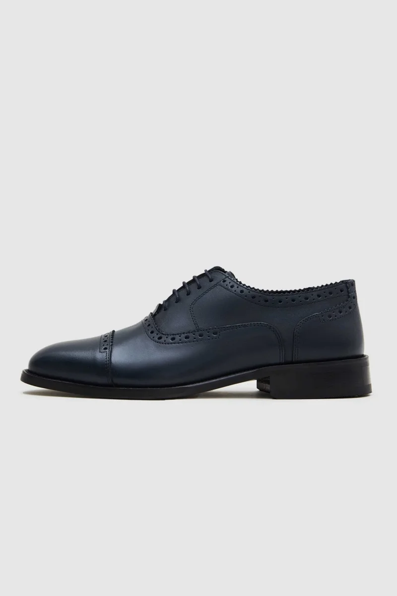 D'S DAMAT D'S Groom Ds Groom Navy Blue Leather Shoes