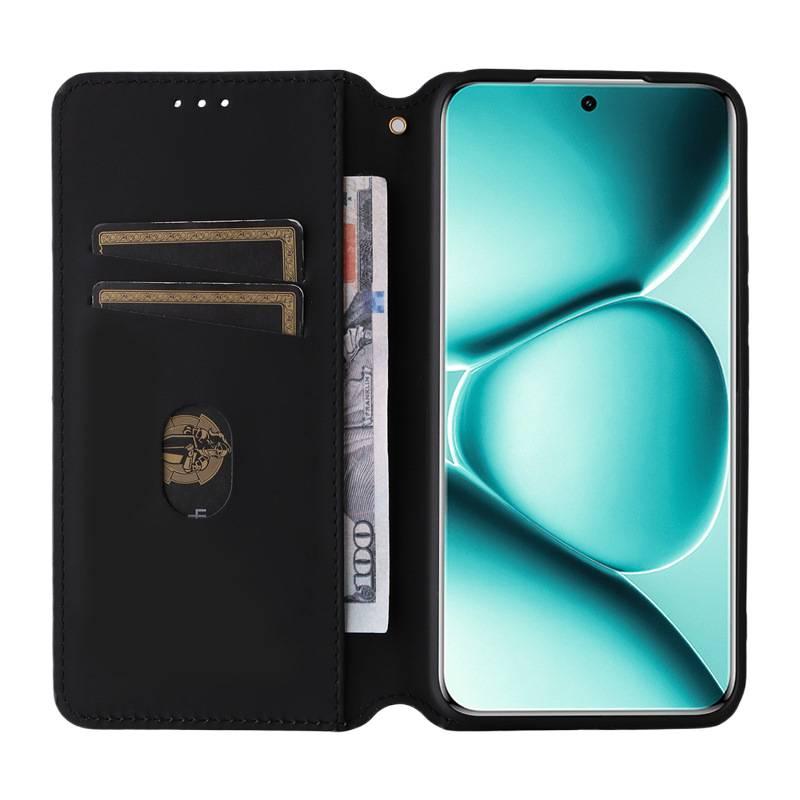 MS TPU Protective Case for redminote15/redminote15/redminote15 with Card Holder and Kickstand plus Strong Magnetic plus Anti-Fingerprint in Silver - Image 4