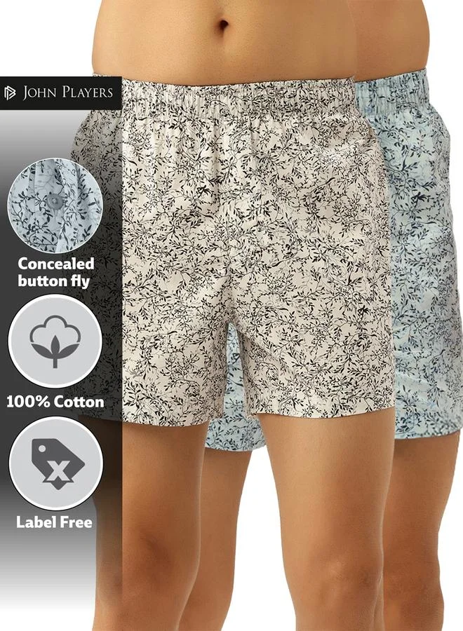 جون بلاير طقم من 2 بوكسر رجالي بطبعة