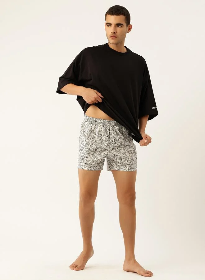 John Players  Pack of 2 - Men Printed Cotton Boxers for Men | Best Price UAE