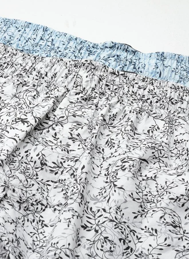 John Players  Pack of 2 - Men Printed Cotton Boxers for Men | Best Price UAE