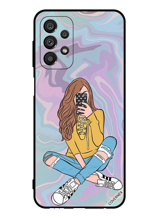 Protective Case Cover For Samsung Galaxy A23 5G Girl Taking Photo