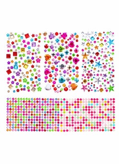 880pcs Gem Stickers Rhinestones for Crafts Self Adhesive Jewels Stickers Acrylic Gems DIY Craft Decorative Diamond Stickers Small Stickers for Kids