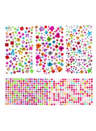 880pcs Gem Stickers Rhinestones for Crafts Self Adhesive Jewels Stickers Acrylic Gems DIY Craft Decorative Diamond Stickers Small Stickers for Kids - pzsku/ZAE2B134A275DC86A8317Z/45/_/1667636722/c11855ca-501f-45ce-b081-709f68008e50