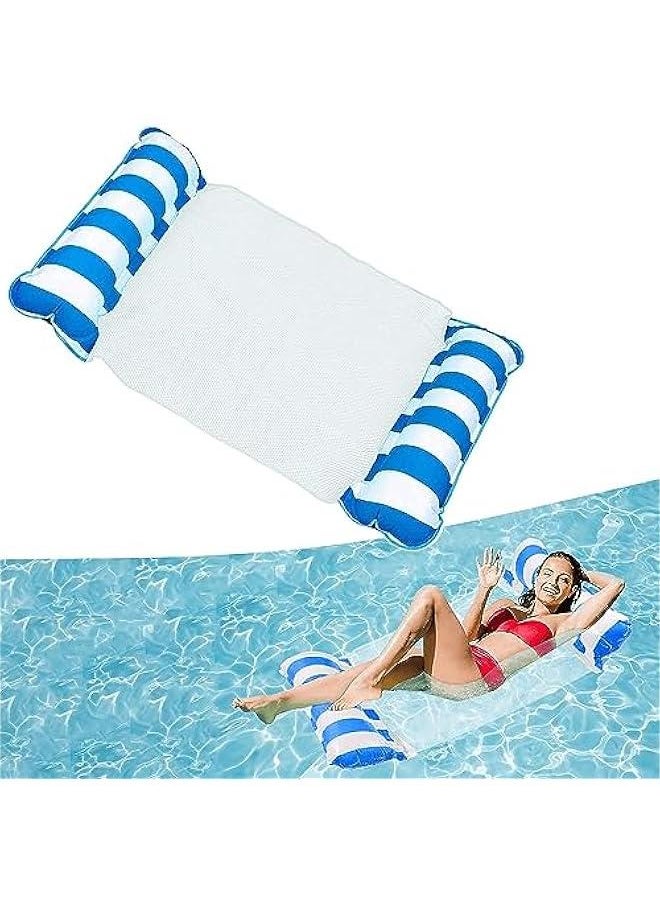 Captaintech Swimming Inflatable Pool Float, Multi-Purpose 4-in-1 Water Floating Chair Rafts (Saddle, Lounge Chair, Hammock, Drifter) for Swimming Pool, Beach, Water Amusement Park  - Image 1