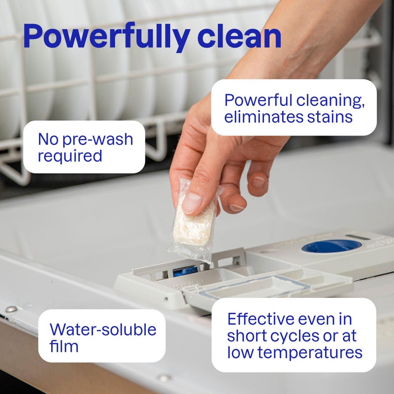 ATTITUDE Dishwasher Pods, Plant-Based & Vegan, Phosphate-Free Detergent Tablets, Naturally Derived, Unscented, 70 Count - Image 3