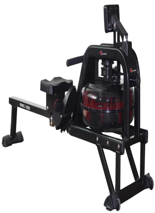 PowerMax Fitness - Fitness® Rwc-1000 Water Rowing Machine With Digital Display For Commercial Use,8 Levels Of Water Resistance,Maximum User Weigh Is 135Kg Of Rower - Image 1