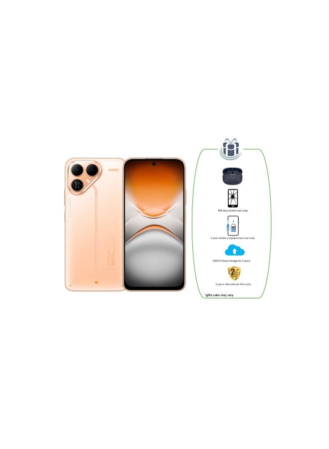 TECNO Pova 8 5G 8GB RAM 256GB Helios Orange + Tecno TWS + 180 days screen warranty + 2 years battery replacement warranty + 256GB Cloud storage for 2 years + 2 years International Warranty - Global Version - Image 1