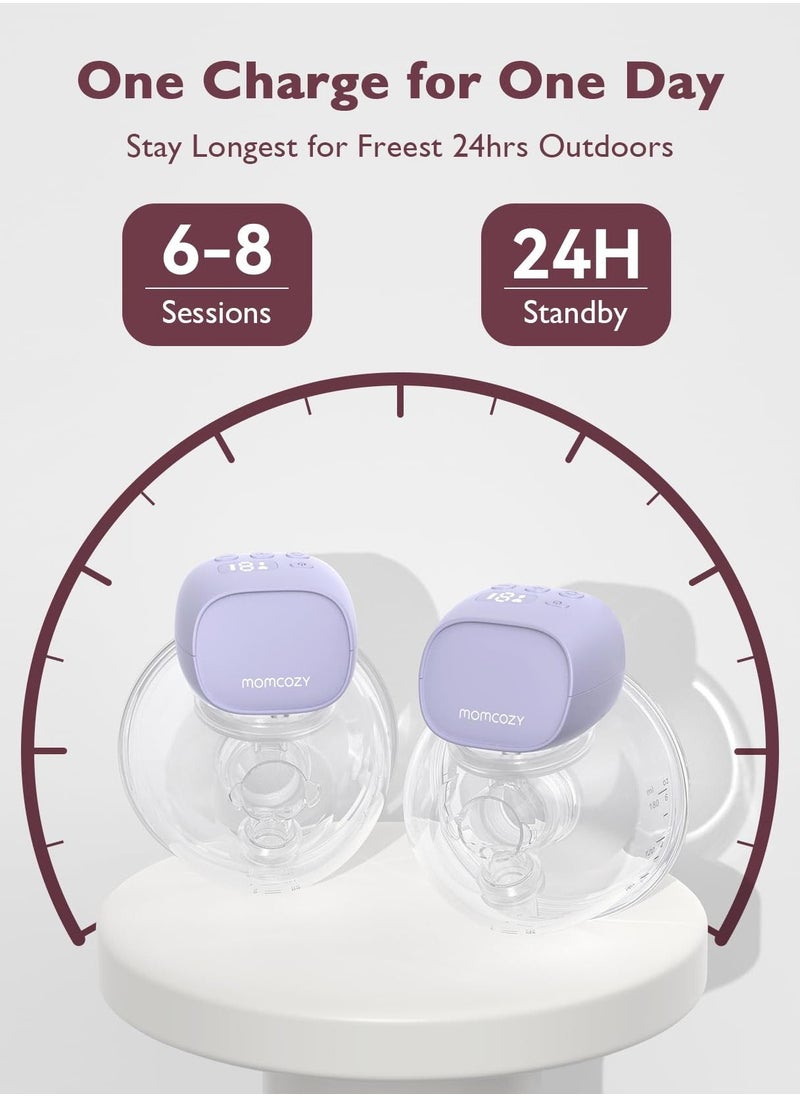 مام كوزي مضخة للسيدات الكهربائية المزدوجة S9 Pro، قابلة للارتداء، شاشة LED، ٢ وضعيات و ٩ مستويات.  - Image 4