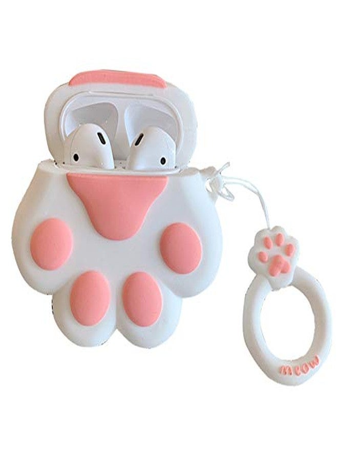 JCSMARTEC Cute Cats Paw Case for Airpods, Lovely Cartoon Animal Protective Soft Silicone Cover Skin for Airpods 1 2 (Cat Paw Case) - Image 1
