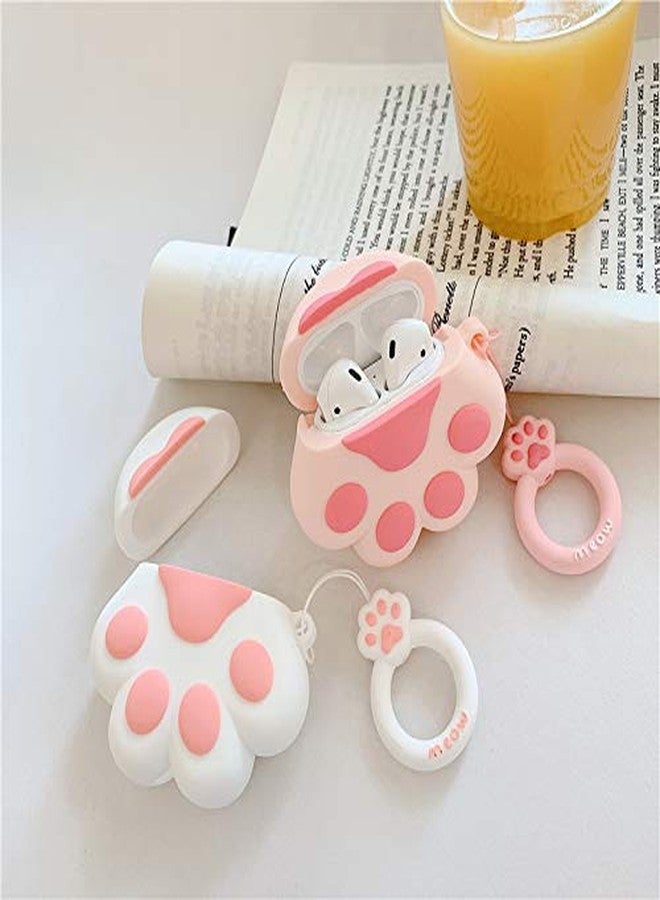JCSMARTEC Cute Cats Paw Case for Airpods, Lovely Cartoon Animal Protective Soft Silicone Cover Skin for Airpods 1 2 (Cat Paw Case) - Image 4
